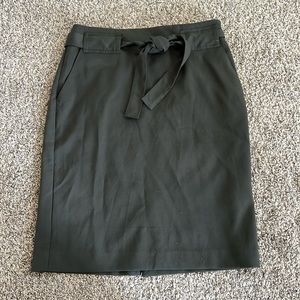 Banana Republic olive green pencil skirt